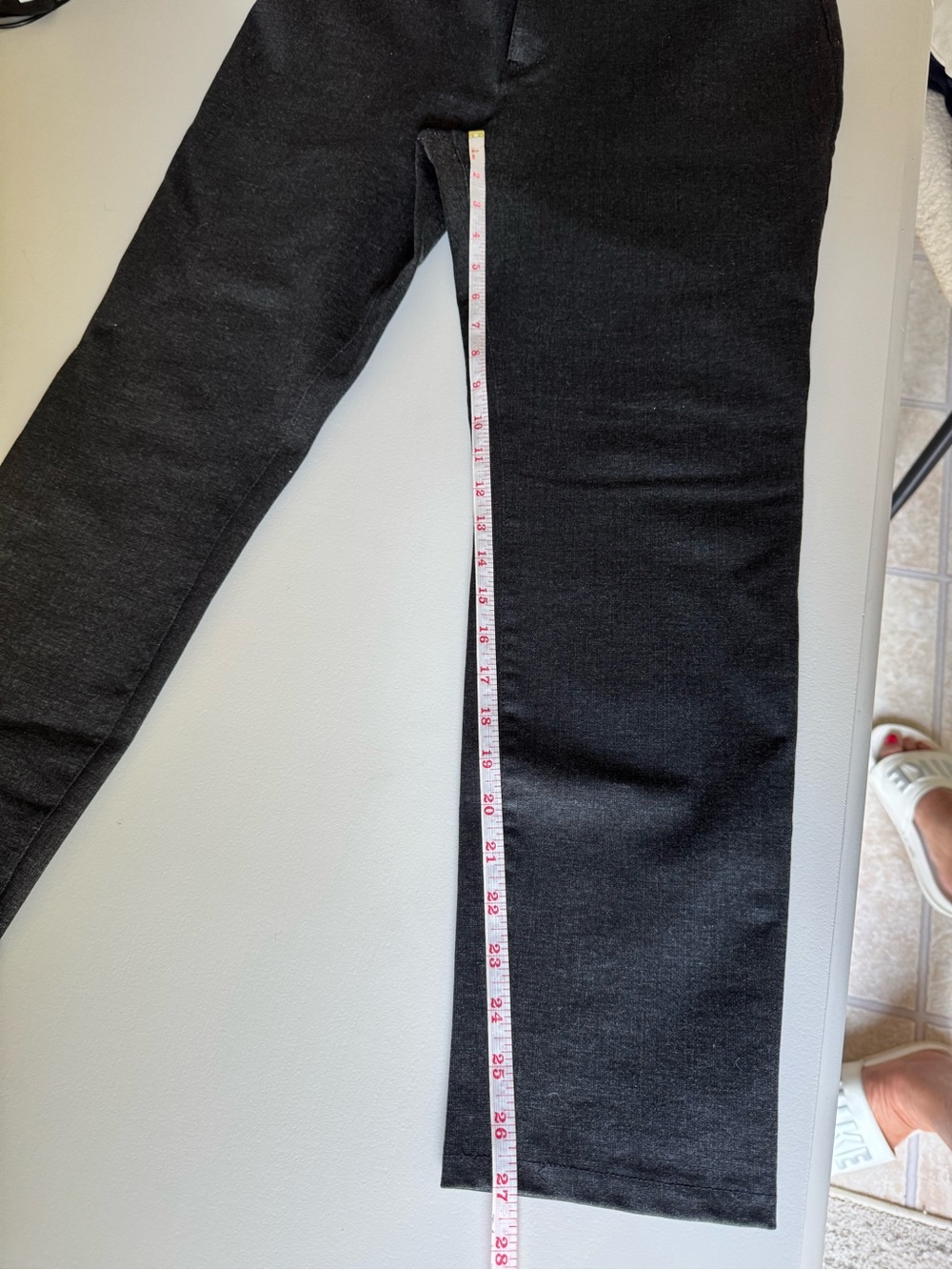 Women’s DKNY Charcoal Gray Slim-Fit ankle pants - Picture 2 of 6